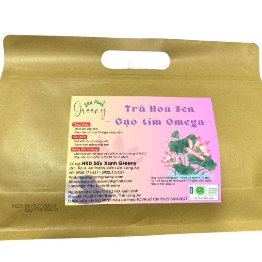 Trà Hoa Sen Gạo Tím Omega