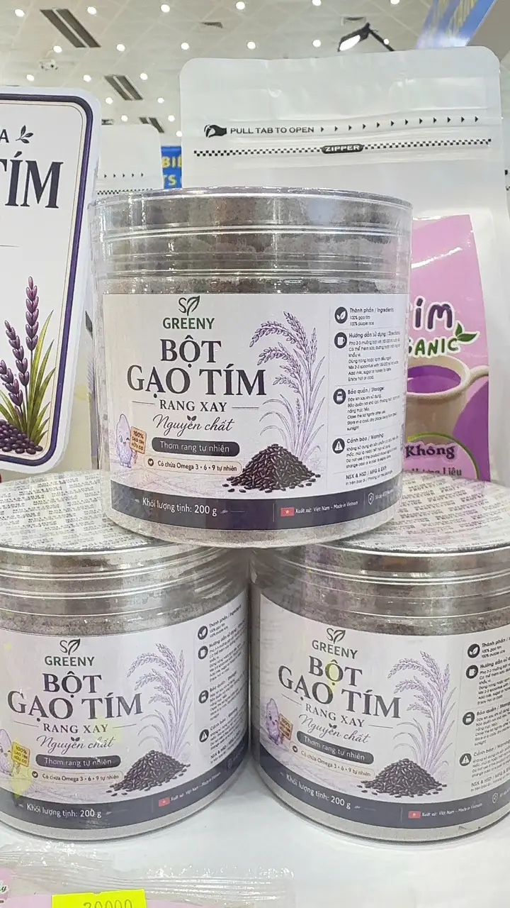 Bột Gạo Tím Rang Xay Greeny - hình 2